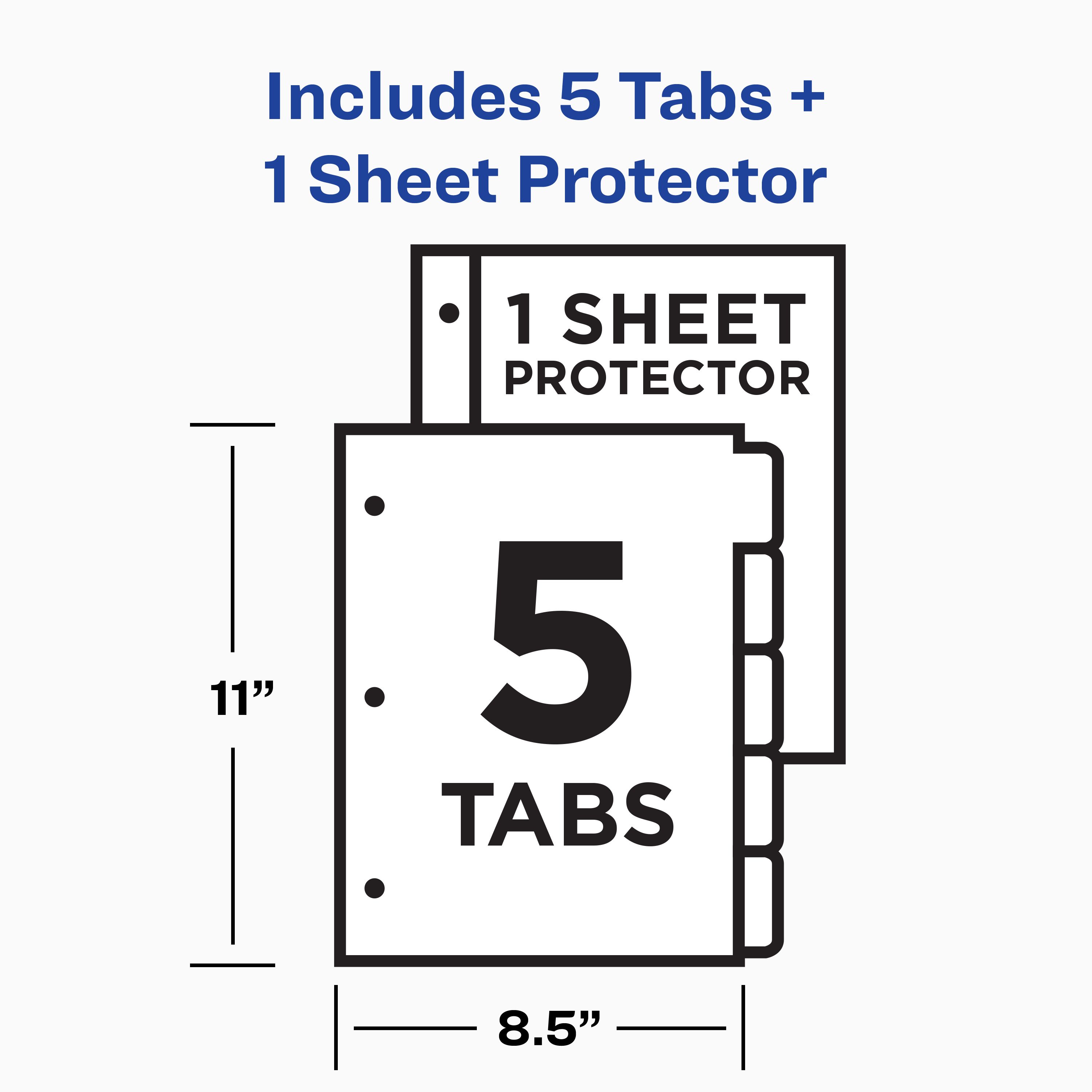 Avery Easy View Durable Plastic Dividers Clear (16740) | Avery